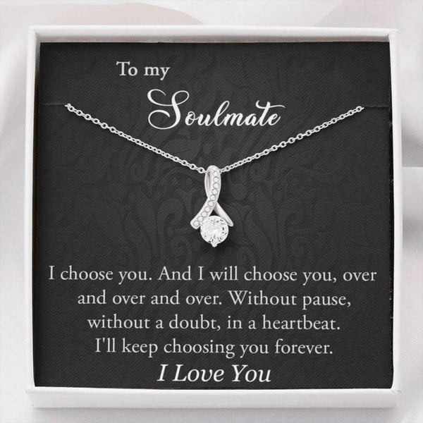 Romantic Unique Gift For Soulmate 2025 - Pure Silver Necklace Gift Set