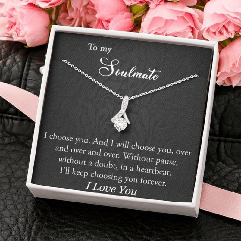 Romantic Unique Gift For Soulmate 2024 - Pure Silver Necklace Gift Set
