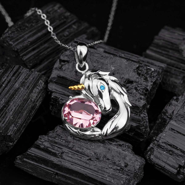 Swarovski crystal unicorn necklace Clearance