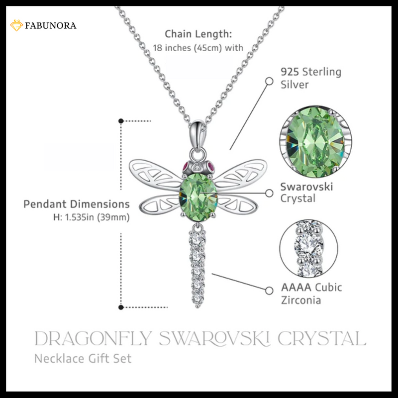 Dragonfly pendant with deals swarovski