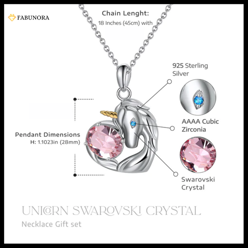 Swarovski unicorn necklace Clearance