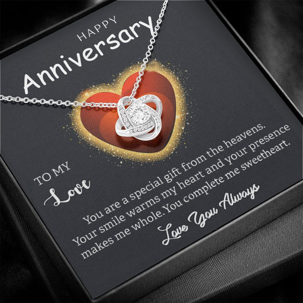 Perfect Anniversary 2023 Gift for Wife - Pure Silver Necklace Gift Set