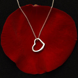 Delicate Heart Style - 925 Sterling Silver Pendant