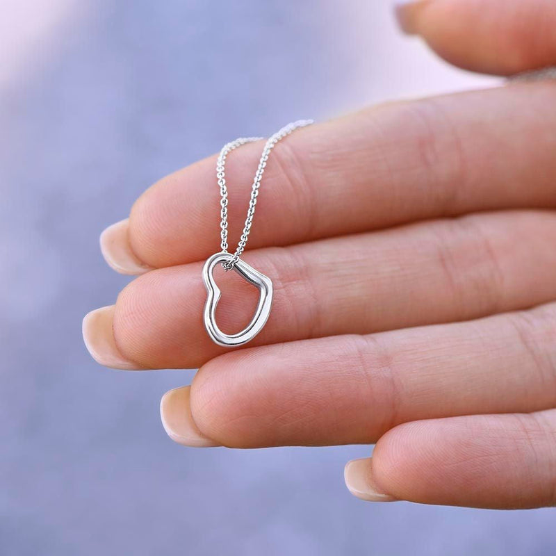 Pure Silver Heart Necklace gift for valentine day