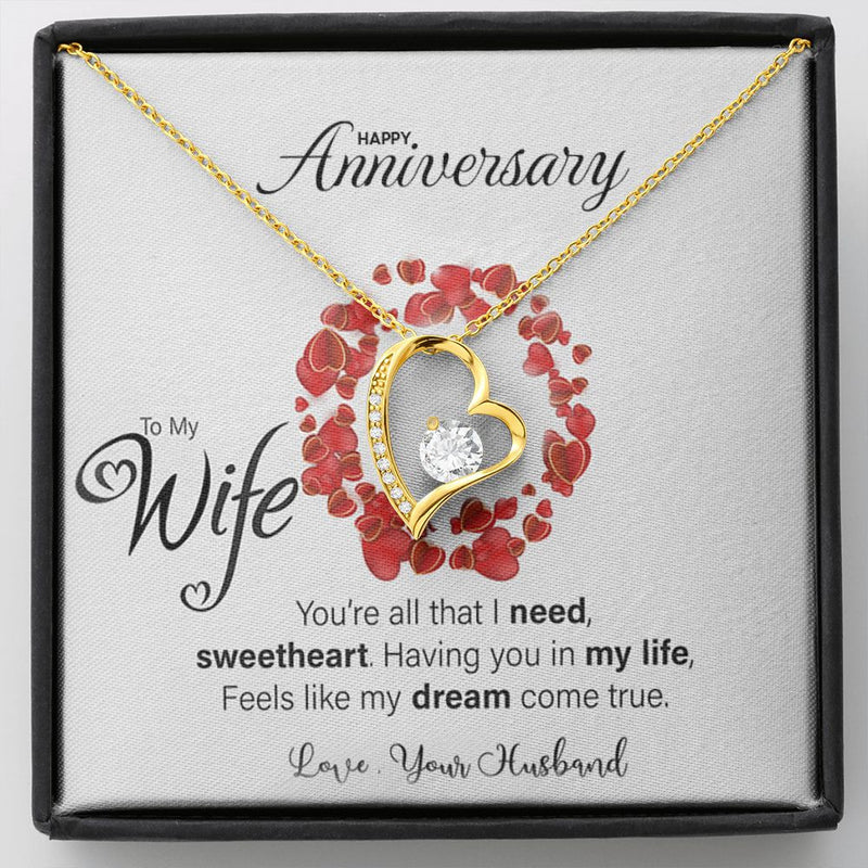 Lovely Anniversary 2024 Gift for Wife - Pure Silver Necklace Gift Set