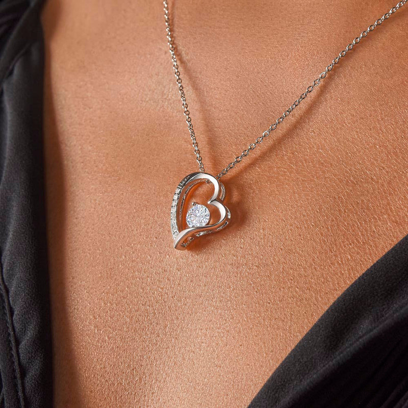FABUNORA - Heart Style - 925 Sterling Silver Necklace