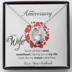 Lovely Anniversary 2025 Gift for Wife - Pure Silver Necklace Gift Set