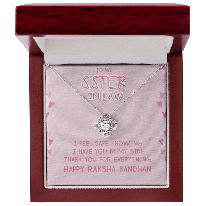 silver gift rakhi idea for bhabhi