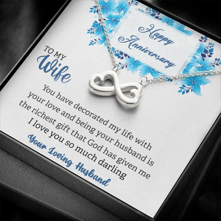 Marriage Anniversary Gift for Wife 925 Sterling Silver Pendant