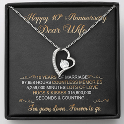 Unique Gift for Wife on 10th Anniversary - Pure Silver Pendant ON SALE – Fabunora