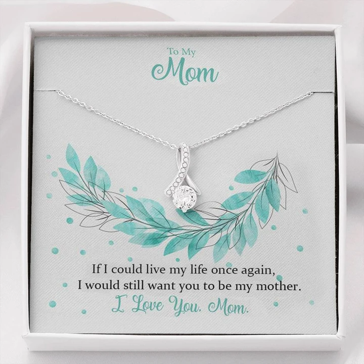 Rakva Gift Mom Necklace, To My Mommy Heart-Feetâ€ Love Knot Necklace Gift For  Mom Rhodium Zircon Sterling Silver Pendant Set Price in India - Buy Rakva  Gift Mom Necklace, To My Mommy