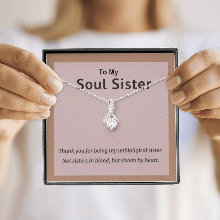 To My Soul Sister - 925 Sterling Silver Alluring Beauty Pendant