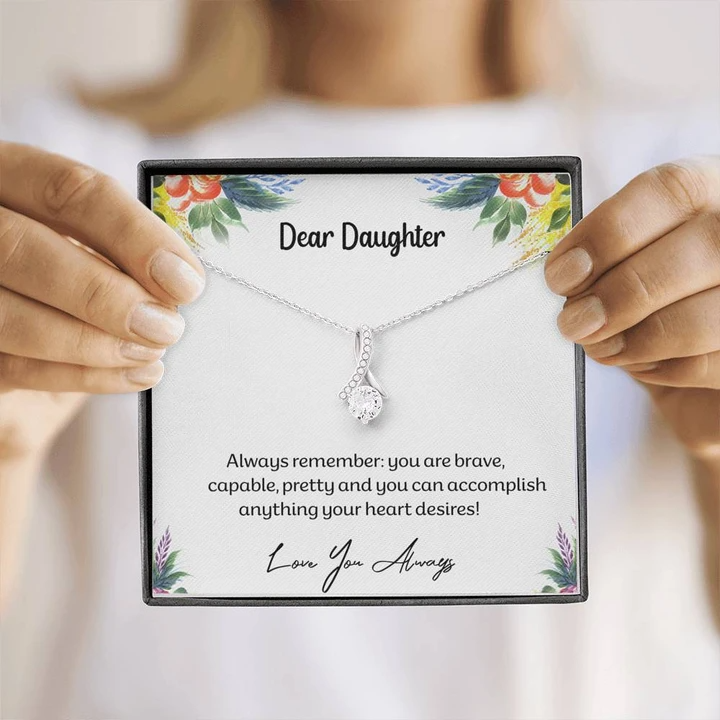 Dear daughter hotsell necklace