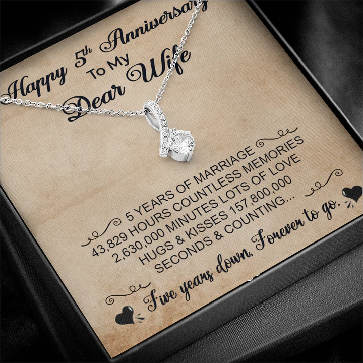 5th marriage anniversary gifts for wife