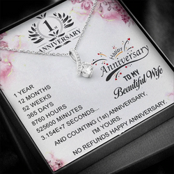 First anniversary necklace online