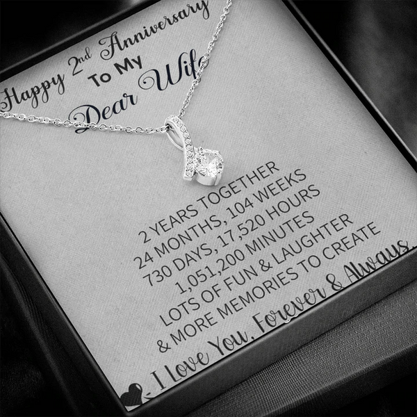 Buy Best 2nd Wedding Anniversary Gift for Wife Pure Silver