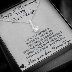 Surprise One Year Anniversary Gift for Wife - Pure Silver Pendant – Fabunora