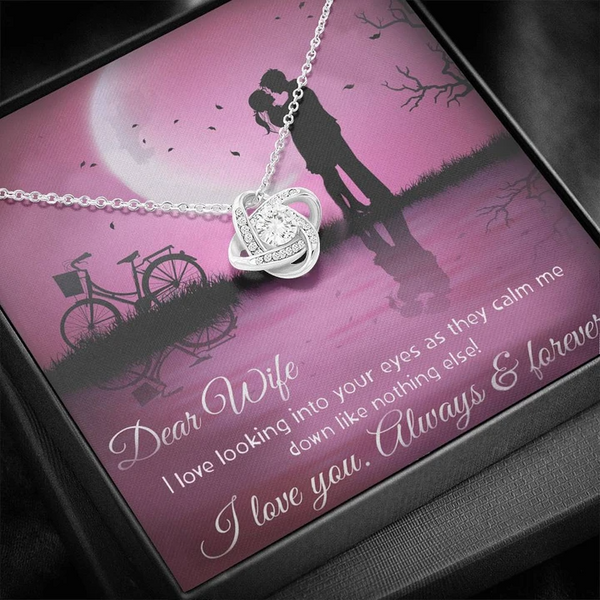 Best Romantic Gift for Wife - 925 Sterling Silver Pendant With Message Card