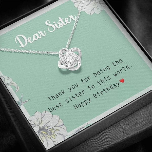 Sister Birthday Gift for Sister Gift Ideas Sister Necklace - 925 Sterling Silver January