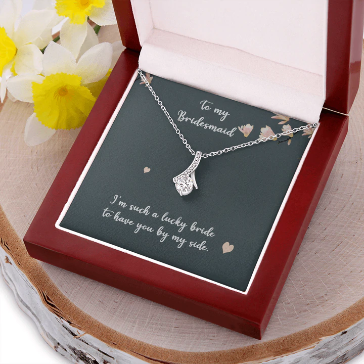 silver bridesmaid jewelry sets