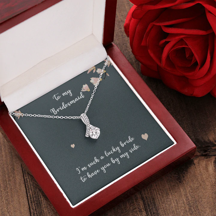 silver bridesmaid jewelry sets