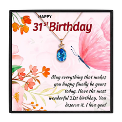 31st Birthday Gift For Her - Pure Silver Necklace Gift Set