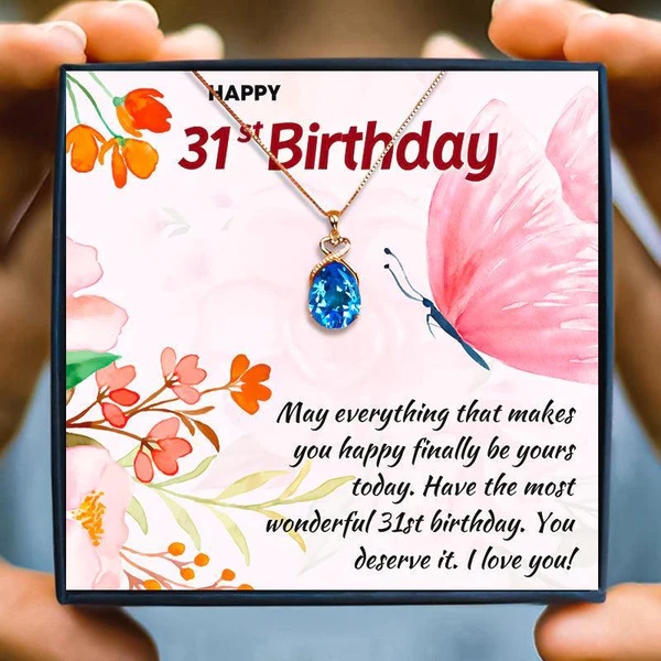 31st Birthday Gift For Her - Pure Silver Necklace Gift Set