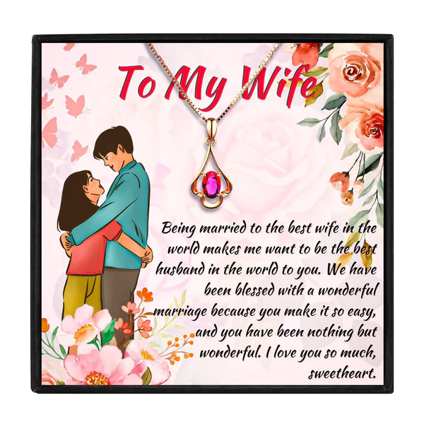 Best Jewellery Gift For Wife - Pure Silver Necklace Gift Set